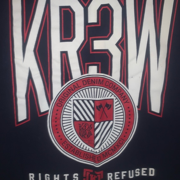 KR3W original denim apparel graphic T-shirt. - Picture 3 of 4